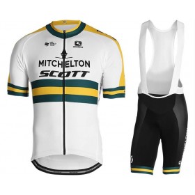Cykeltrøje + Bib Cykelshorts 2019 Mitchelton-Scott N002